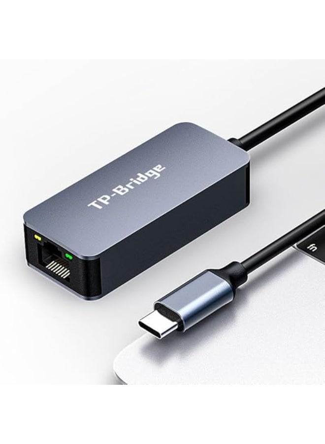 TP-BRIDGE USB-C 3.0 to Gigabit RJ45 Ethernet Adapter, Ultra-Fast 1000Mbps LAN Converter Durable Metal Design, Compatible with MacBook, iMac, Windows & Linux - Type C - Image 1